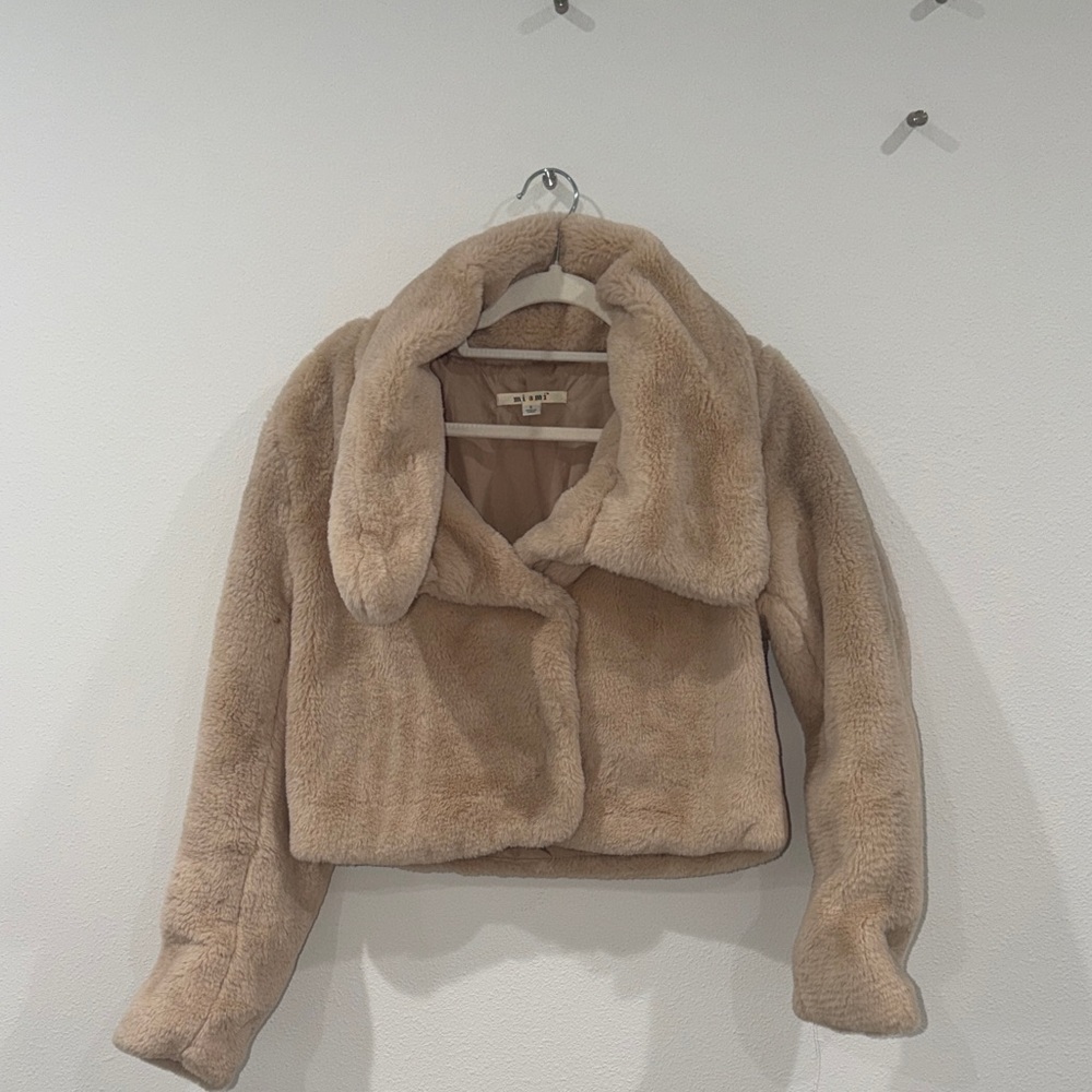 Women's Cream Teddy Jacket